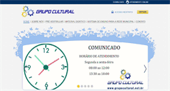 Desktop Screenshot of grupocultural.net.br
