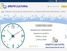Tablet Screenshot of grupocultural.net.br